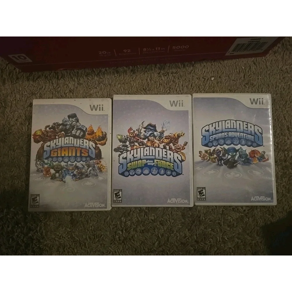 Lot of 3 Skylanders Games for the Wii